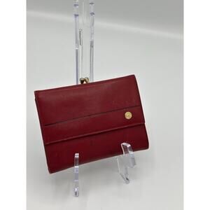 Goldpfiel kiss lock wallet coin purse in red